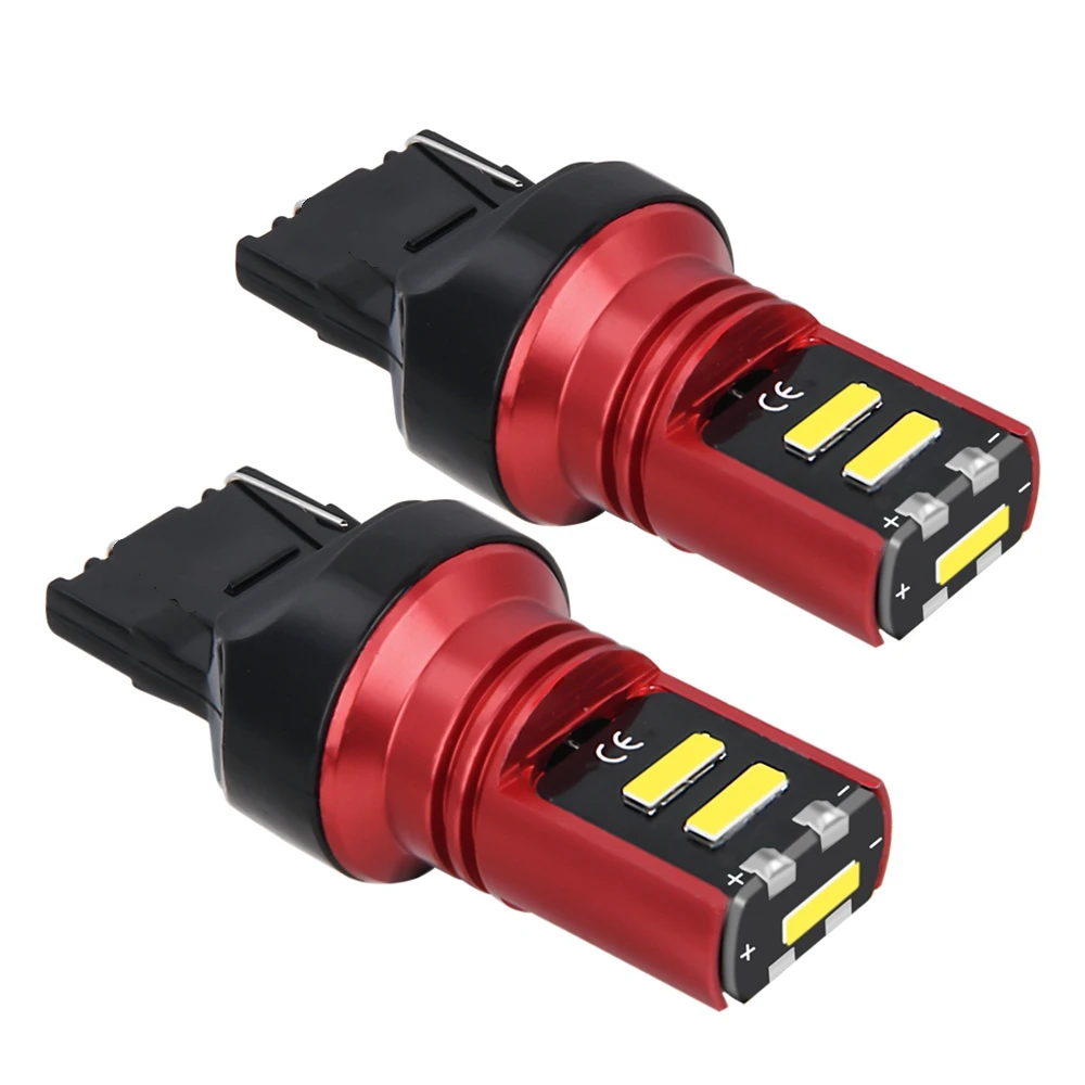2 шт. Новинка T20 7440 W21W WY21W супер яркая CSP светодиодная Автомобильная Задняя