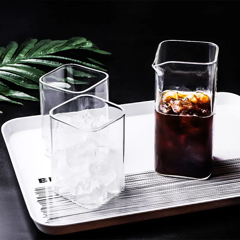 INS Simplicity Square Coffee Sharing Cup Set Cafe Household Transparent Glass Espresso Cappuccino Latte Ice American Coffee Mugs
INS Simplicity Square Coffee Sharing Cup Set Cafe Household Transparent Glass Espresso Cappuccino Latte Ice American Coffee Mugs