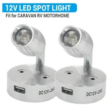 2PCS 12V LED Interior Spot Reading Light Camper Van Caravan Motorhome Boat Touch Switch USB Led Spot Reading Light Home Lighting
2PCS 12V LED Interior Spot Reading Light Camper Van Caravan Motorhome Boat Touch Switch USB Led Spot Reading Light Home Lighting