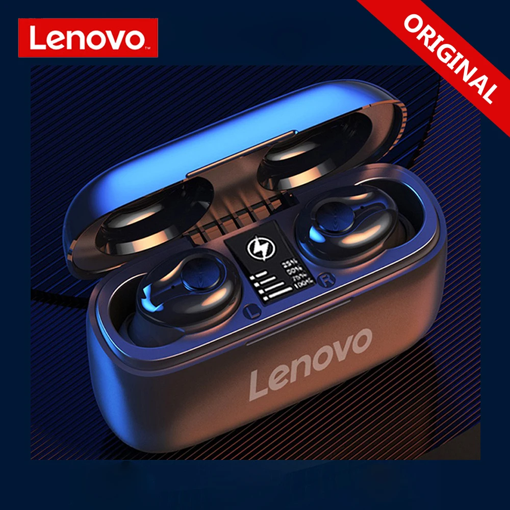 Оригинальные TWS наушники Lenovo HT18 Bluetooth 5 0 LED дисплей Hi-Fi стереонаушники