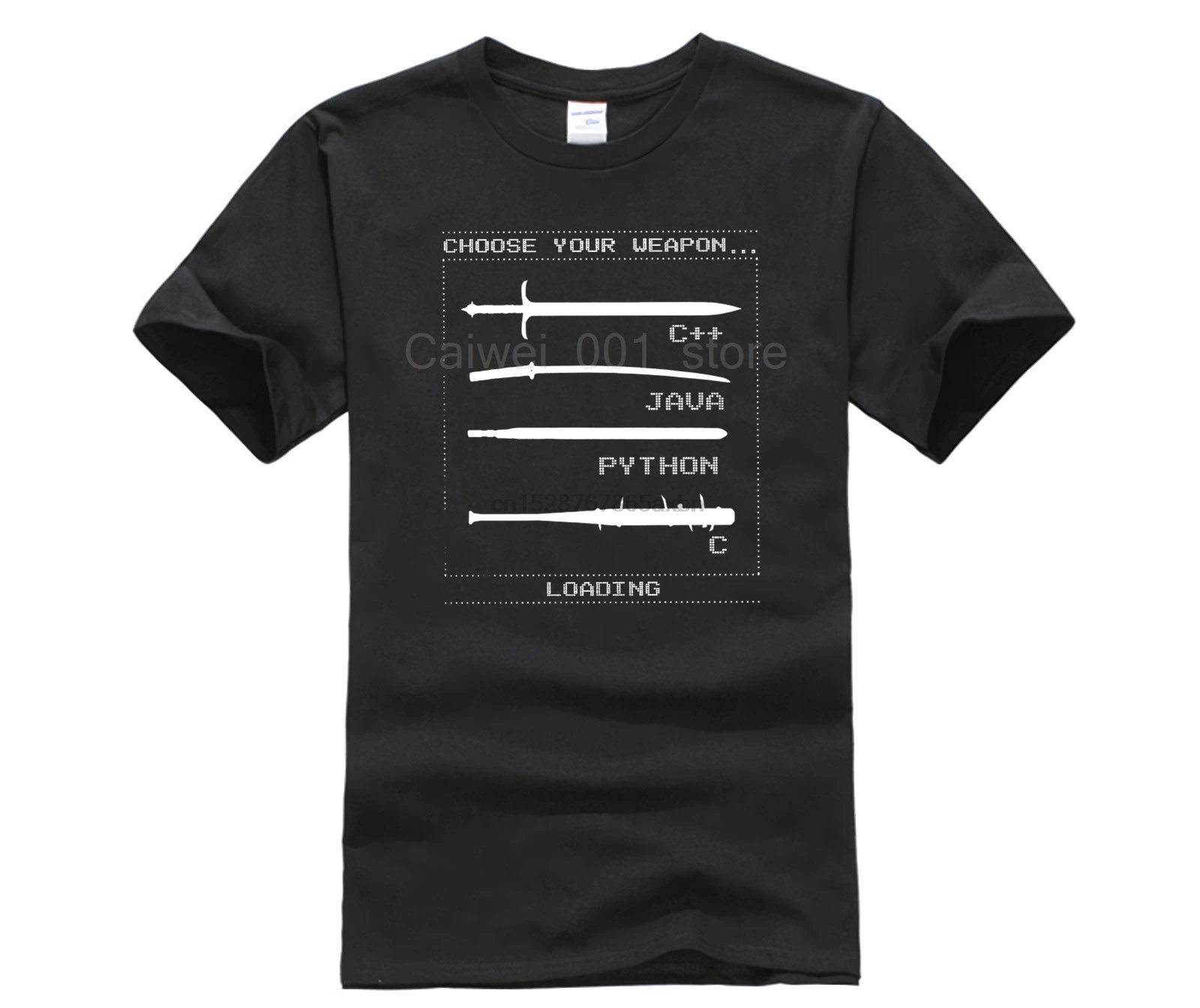 Фото Крутая Мужская футболка с круглым вырезом забавная C Java программист питон одежда