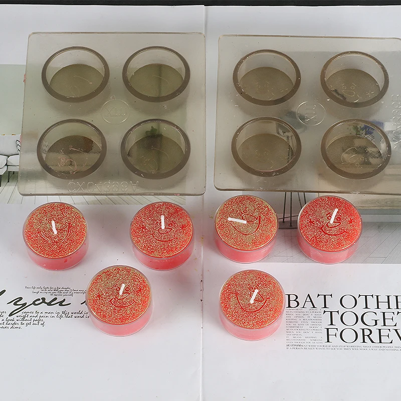 two kinds of smile pattern candle making small size 4pcs a set candle moulds moule bougie manual candle form for dinner dec lz47
two kinds of smile pattern candle making small size 4pcs a set candle moulds moule bougie manual candle form for dinner dec lz47