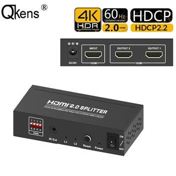 4K HDMI Splitter 1X2 HDMI2.0 Ultra HD 4K@60HZ 4:4:4 HDR HDCP 2.2 3D EDID for Mi Box Ps4 Xbox One Switch Split to 2 TV Projector
4K HDMI Splitter 1X2 HDMI2.0 Ultra HD 4K@60HZ 4:4:4 HDR HDCP 2.2 3D EDID for Mi Box Ps4 Xbox One Switch Split to 2 TV Projector