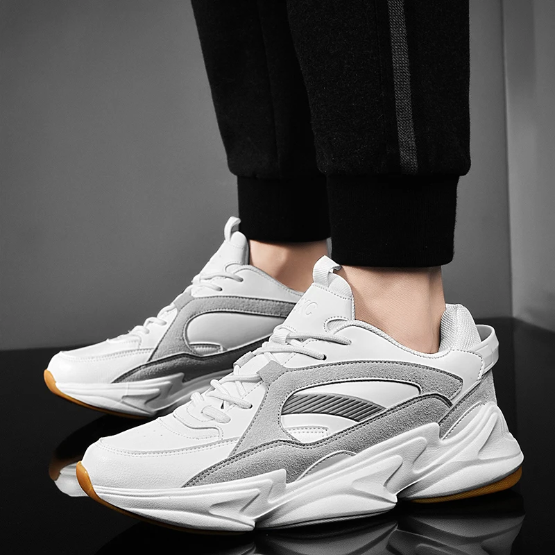 Casual Shoes Men Reflective Stitching Jogging Sneakers Thick Bottom Increased Height Fashion Tide Casual Shoes Male 
Casual Shoes Men Reflective Stitching Jogging Sneakers Thick Bottom Increased Height Fashion Tide Casual Shoes Male