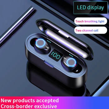 DUSH Wireless Earphone Bluetooth 5.0 TWS F9 Bluetooth Headphone LED Display With 2000mAh Power Bank Headset With Microphone
DUSH Wireless Earphone Bluetooth 5.0 TWS F9 Bluetooth Headphone LED Display With 2000mAh Power Bank Headset With Microphone