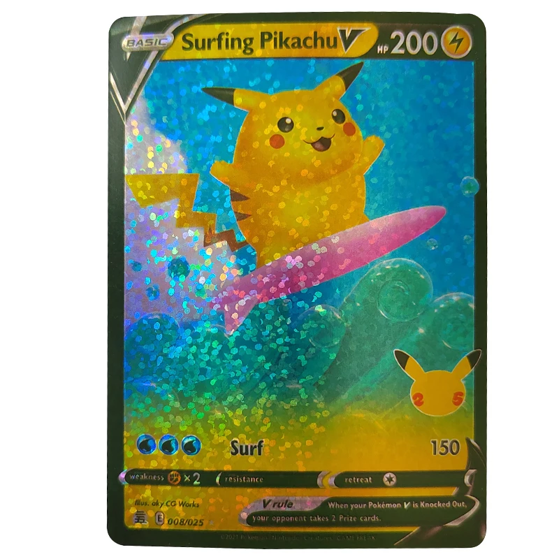 pokemon cards value surfing pikachu Pokemon Card Surfing Pikachu Lv.13 No.025 1996 Old Back Promo VG Japan main image 0