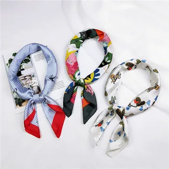 New Women Fashion Square Scarf Heart Cat Print Silk Scarves And Wrap Ladies Retro Spring Summer Office Hair Neck Foulard
New Women Fashion Square Scarf Heart Cat Print Silk Scarves And Wrap Ladies Retro Spring Summer Office Hair Neck Foulard