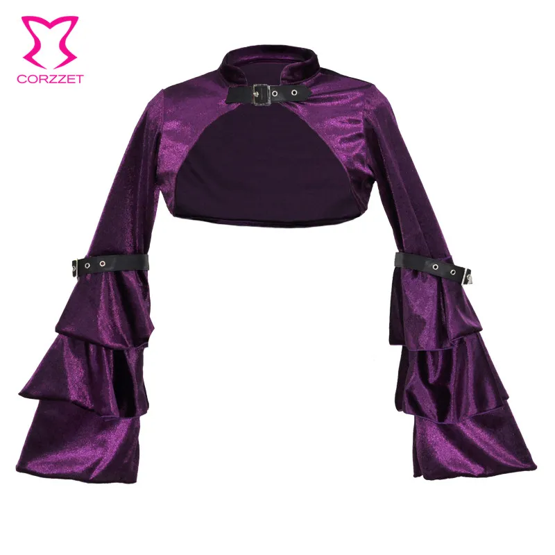 Flannel Ruffles Flare Sleeve Short Victorian Gothic Jacket Vintage Coat Steampunk Clothing Women Corset Costume Accessories
Flannel Ruffles Flare Sleeve Short Victorian Gothic Jacket Vintage Coat Steampunk Clothing Women Corset Costume Accessories