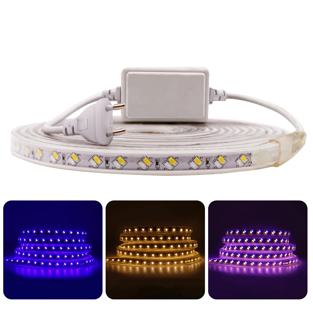 5730 Led Strip Light 220V Dual Color CT Blue Warm White Waterproof Flex Lighting Decoration Home Garden Led Ribbon Rope Lights
5730 Led Strip Light 220V Dual Color CT Blue Warm White Waterproof Flex Lighting Decoration Home Garden Led Ribbon Rope Lights
