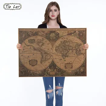Retro World Map Nautical Ocean Map Vintage Kraft Paper Poster Wall Chart Sticker Antique Home Decor Map World 72.5*51.5cm
Retro World Map Nautical Ocean Map Vintage Kraft Paper Poster Wall Chart Sticker Antique Home Decor Map World 72.5*51.5cm