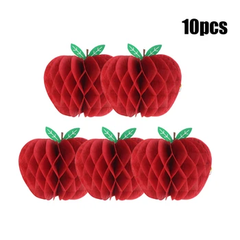10pcs Mini Honeycomb Paper Apple Hanging Decor Honeycomb Tissue Paper Fruit Teacher Appreciation Week Back to School
10pcs Mini Honeycomb Paper Apple Hanging Decor Honeycomb Tissue Paper Fruit Teacher Appreciation Week Back to School