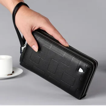 Genuine Cowhide Leather Men Long Wallet Multiple Card Slot Coin Purse Pursed Money Bag Fashion Casual Zipper Wallets For Male
Genuine Cowhide Leather Men Long Wallet Multiple Card Slot Coin Purse Pursed Money Bag Fashion Casual Zipper Wallets For Male