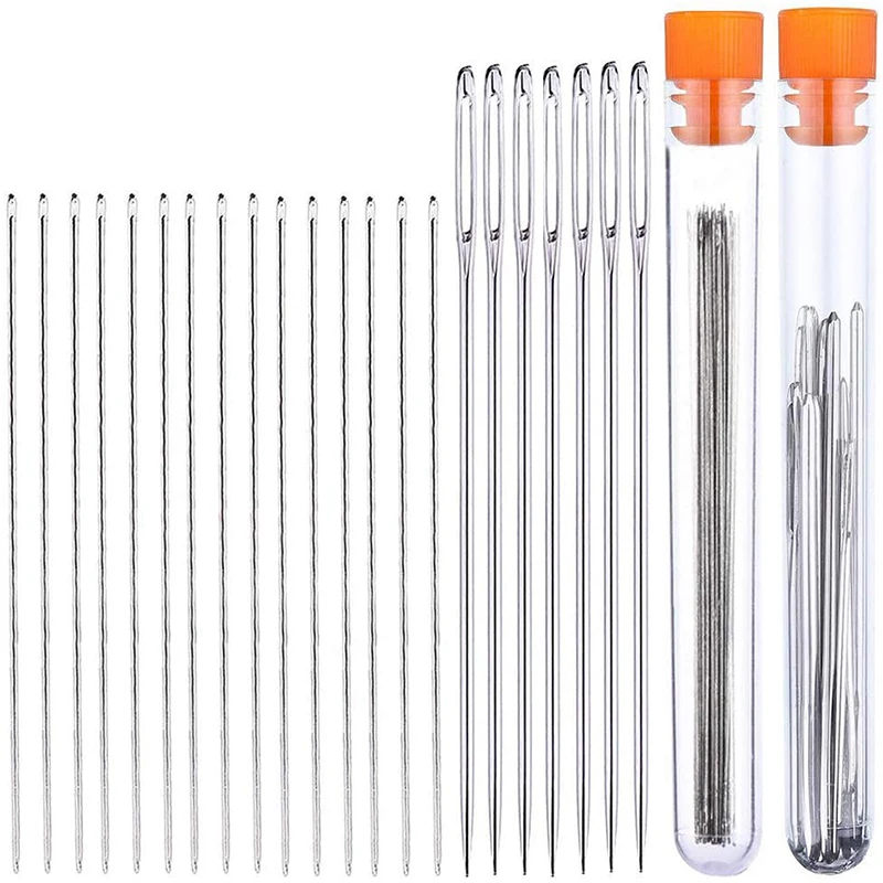 LMDZ Large Eye Sewing Needles Big Eye Stitching Needle Beading Needles Fabric Cross Stitch Needles Tapestry Hand Sewing Tools
LMDZ Large Eye Sewing Needles Big Eye Stitching Needle Beading Needles Fabric Cross Stitch Needles Tapestry Hand Sewing Tools