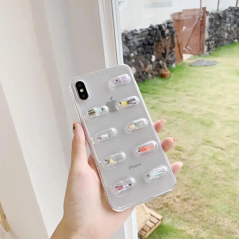 3D Glitter sequins funny soft silicone pills phone case for iphone xr xs max x 10 6 6s 7 8 Plus loose women doll toy cover korea
3D Glitter sequins funny soft silicone pills phone case for iphone xr xs max x 10 6 6s 7 8 Plus loose women doll toy cover korea