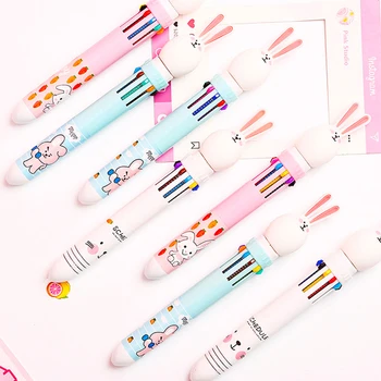 Cartoon Rabbit Ballpoint Pen Multifunction 10 in1 Colorful Ball Pen for School Office Writing Supplies Student Kawaii Stationery
Cartoon Rabbit Ballpoint Pen Multifunction 10 in1 Colorful Ball Pen for School Office Writing Supplies Student Kawaii Stationery