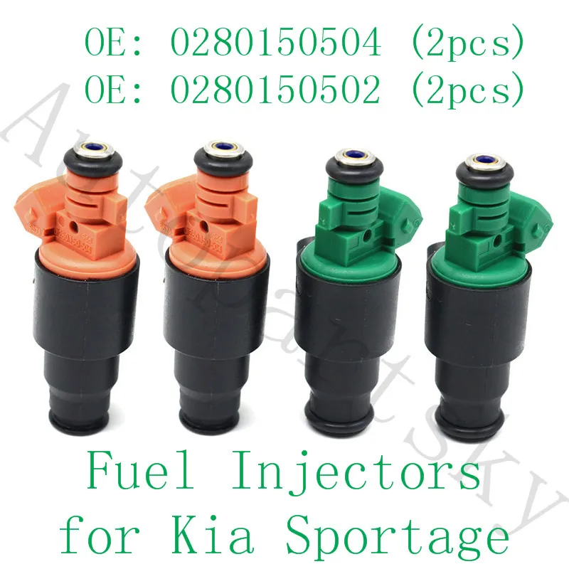 4 pieces New Fuel injectors 0280150504 0280150502 For Kia Sportage 2.0L 1995 1996 1997 1998 1999 2000 2001 2002
4 pieces New Fuel injectors 0280150504 0280150502 For Kia Sportage 2.0L 1995 1996 1997 1998 1999 2000 2001 2002