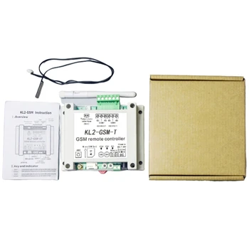 GSM Remote Relay Controller Switch Access Controller with 2 Relay Output One NTC Temperature Sensor
GSM Remote Relay Controller Switch Access Controller with 2 Relay Output One NTC Temperature Sensor