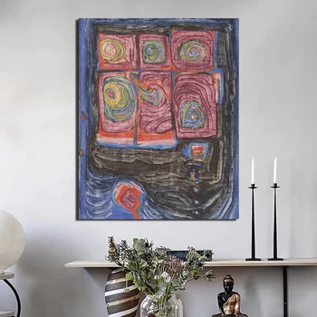 Friedensreich Hundertwasser Abstract Art Canvas Painting Prints Living Room Home Decoration Modern Wall Art Oil Painting Posters
Friedensreich Hundertwasser Abstract Art Canvas Painting Prints Living Room Home Decoration Modern Wall Art Oil Painting Posters