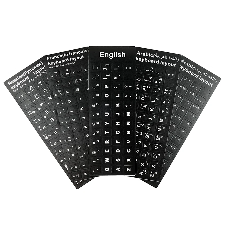 200PCS/Pack Arabic Spanish Portuguese Russian French English Keyboard Sticker Russia Language RU Layout cover Keyboard Key
200PCS/Pack Arabic Spanish Portuguese Russian French English Keyboard Sticker Russia Language RU Layout cover Keyboard Key
