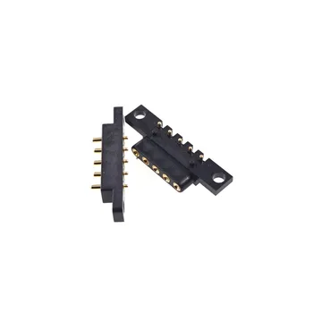 2 pairs Horizontal Mount Edge Pogo Pin 5 Pin Spring-Loaded Connector 2.5 mm Grid Through Hole Flange Pogopi Thimble Male Female
2 pairs Horizontal Mount Edge Pogo Pin 5 Pin Spring-Loaded Connector 2.5 mm Grid Through Hole Flange Pogopi Thimble Male Female