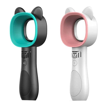 Protable Handheld Cooling Bladeless Fan USB Fan Desktop Bladeless Fan Rechargeable Quiet 3 Gear (Cute White+Black)
Protable Handheld Cooling Bladeless Fan USB Fan Desktop Bladeless Fan Rechargeable Quiet 3 Gear (Cute White+Black)