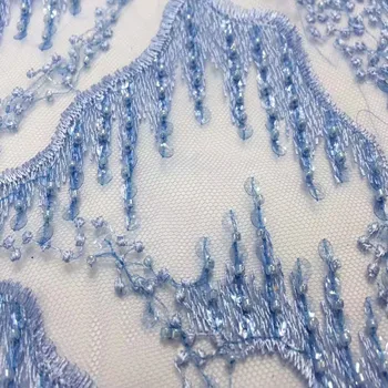 High-quality beaded lace fabric African sequin lace French mesh fabric wedding dress / bag material women's evening dress 5Y
High-quality beaded lace fabric African sequin lace French mesh fabric wedding dress / bag material women's evening dress 5Y