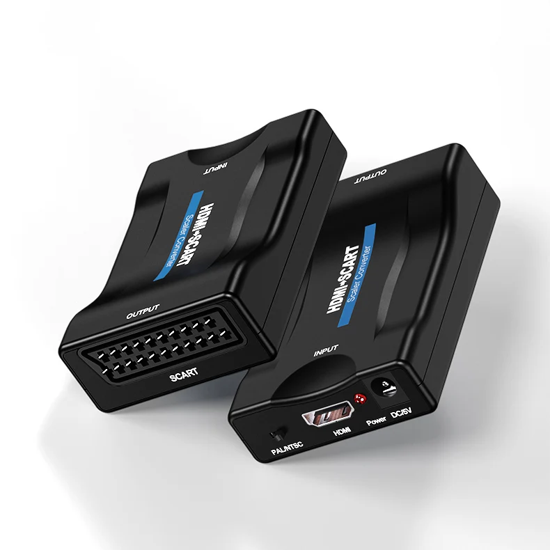 Высококлассный преобразователь 1080P SCART в HDMI для Видео Аудио AV сигнальный адаптер