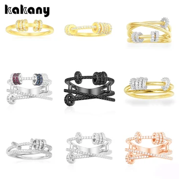 KAKANY Stylish Glamour Replica Of High-quality Original Charms, Triple Silver Ring With Slip Ring, For Women's Monaco Jewelry
KAKANY Stylish Glamour Replica Of High-quality Original Charms, Triple Silver Ring With Slip Ring, For Women's Monaco Jewelry