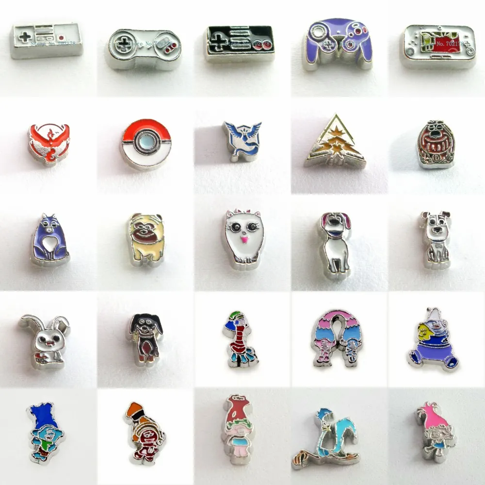 Cartoon character Charms mixed Game controller floating locket memory charms for memory locket for gift
Cartoon character Charms mixed Game controller floating locket memory charms for memory locket for gift