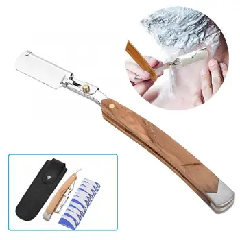 1 set Men Safety Straight Barber Edge Steel Alloy Razors Folding Shaving Knife Hair Removal Tools + 10pcs Blades Shaver Tool
1 set Men Safety Straight Barber Edge Steel Alloy Razors Folding Shaving Knife Hair Removal Tools + 10pcs Blades Shaver Tool