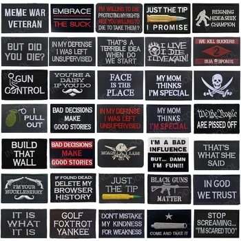 Funny Saying Embroidered Patch Biker Military Patches Tactical Combat Appliqued Emblem Fastener Hook&Loop Full Embroidery Badges
Funny Saying Embroidered Patch Biker Military Patches Tactical Combat Appliqued Emblem Fastener Hook&Loop Full Embroidery Badges