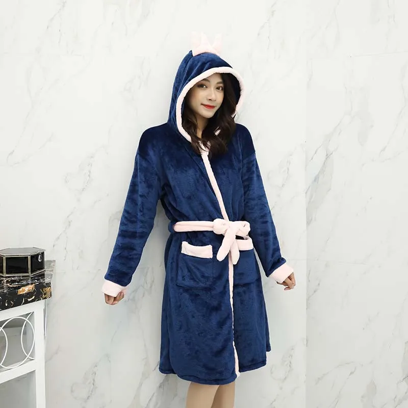 Flannel Bathrobes Women's Cartoon Lovely Thicken Warm Nightgowns Winter Bath Robe Women Pajamas Bath Robe Sleepwear
Flannel Bathrobes Women's Cartoon Lovely Thicken Warm Nightgowns Winter Bath Robe Women Pajamas Bath Robe Sleepwear