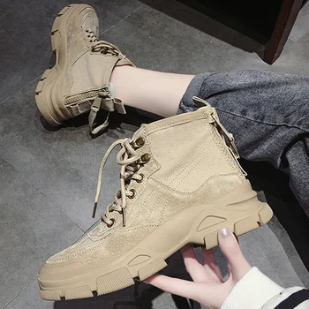 Retro ladies thick bottom wedge zip shoes ladies ankle casual high-top lace-up comfortable wear-resistant boots BG-60
Retro ladies thick bottom wedge zip shoes ladies ankle casual high-top lace-up comfortable wear-resistant boots BG-60