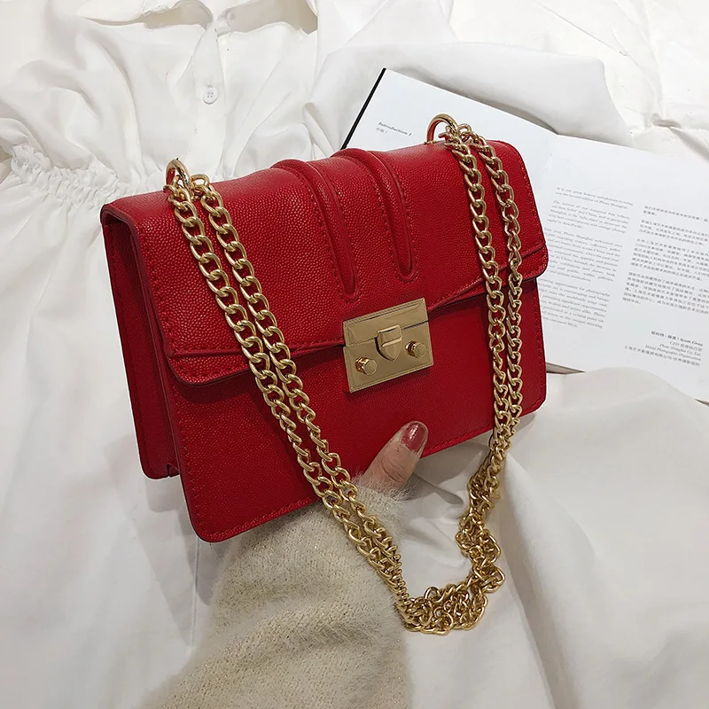 High Grade Sense Bag Western Style WOMEN'S Bag 2019 New Style Fashion Korean-style Fashion Chain Lock Square Sling Bag Casual Sh
High Grade Sense Bag Western Style WOMEN'S Bag 2019 New Style Fashion Korean-style Fashion Chain Lock Square Sling Bag Casual Sh