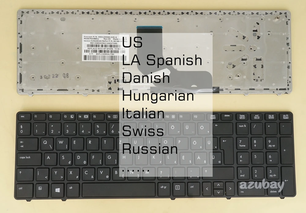 US LA SP DN HU IT SW RU Keyboard For HP MP-10G83SU-886 9Z.N6GSF.M0D 701988- 641180- 641179- -081 -211 -061 -BG1 -001 -251 -161
US LA SP DN HU IT SW RU Keyboard For HP MP-10G83SU-886 9Z.N6GSF.M0D 701988- 641180- 641179- -081 -211 -061 -BG1 -001 -251 -161