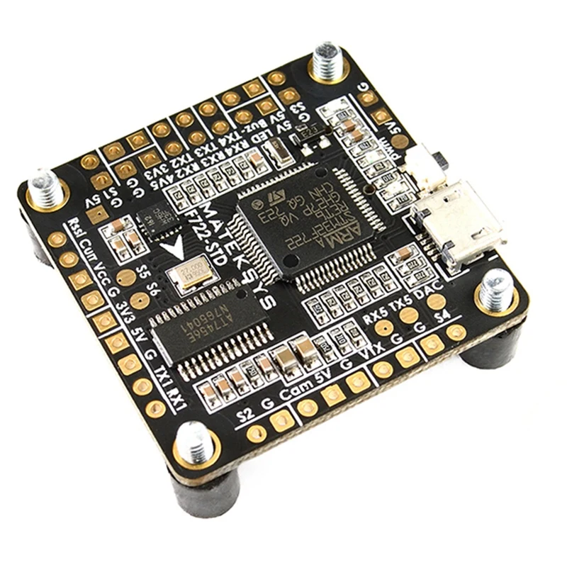 F722-STD STM32F722 F7 Flight Controller Built-In OSD BMP280 Barometer Blackbox for RC Drone
F722-STD STM32F722 F7 Flight Controller Built-In OSD BMP280 Barometer Blackbox for RC Drone