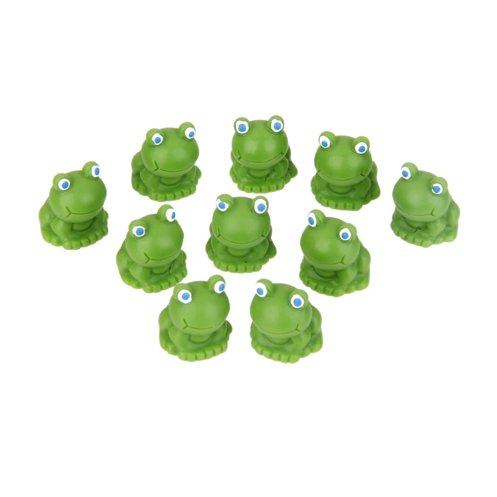 MagiDeal 10Pcs Garden Decor Bonsai Miniature DIY Craft Resin Frog Shelf Display Ornament MagiDeal 10Pcs Garden Decor Bonsai Miniature DIY Craft Resin Frog Shelf Display Ornament
