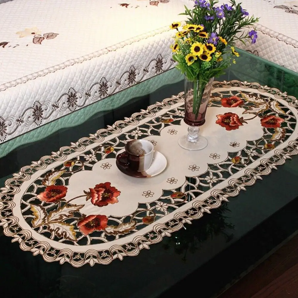 Vintage Embroidered Fabric Oval Tablecloth Rectangular For Wedding Party Event Banquet Home Decoration Supply Table Cover
Vintage Embroidered Fabric Oval Tablecloth Rectangular For Wedding Party Event Banquet Home Decoration Supply Table Cover