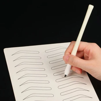 10pcs Microblading Eyebrow Practice Skin Eyebrow Permanent Makeup Eyebrow Training Skin Tattoo Suppiles No Ink Needed White Line
10pcs Microblading Eyebrow Practice Skin Eyebrow Permanent Makeup Eyebrow Training Skin Tattoo Suppiles No Ink Needed White Line