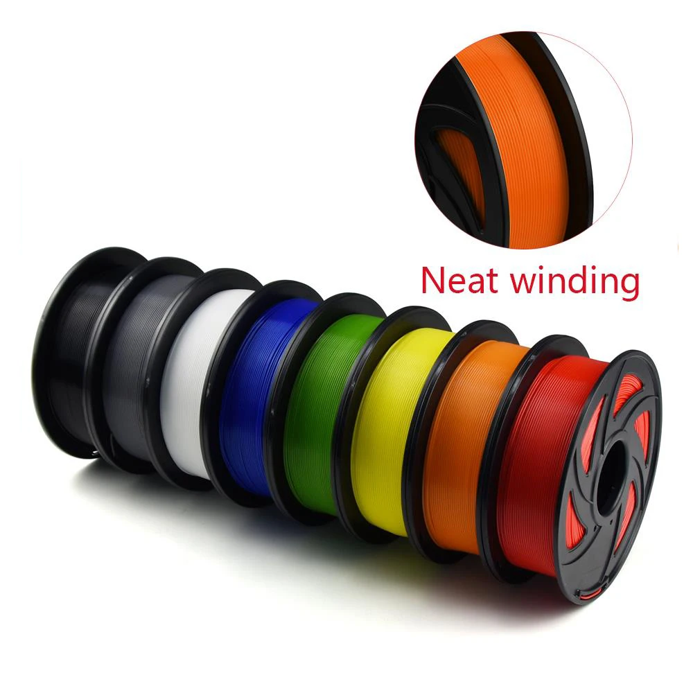 

3D Filament PLA filament 1.75mm 1kg Neat Winding plastic spools 1.75 3D printer impressora filamento No Tangle Printing