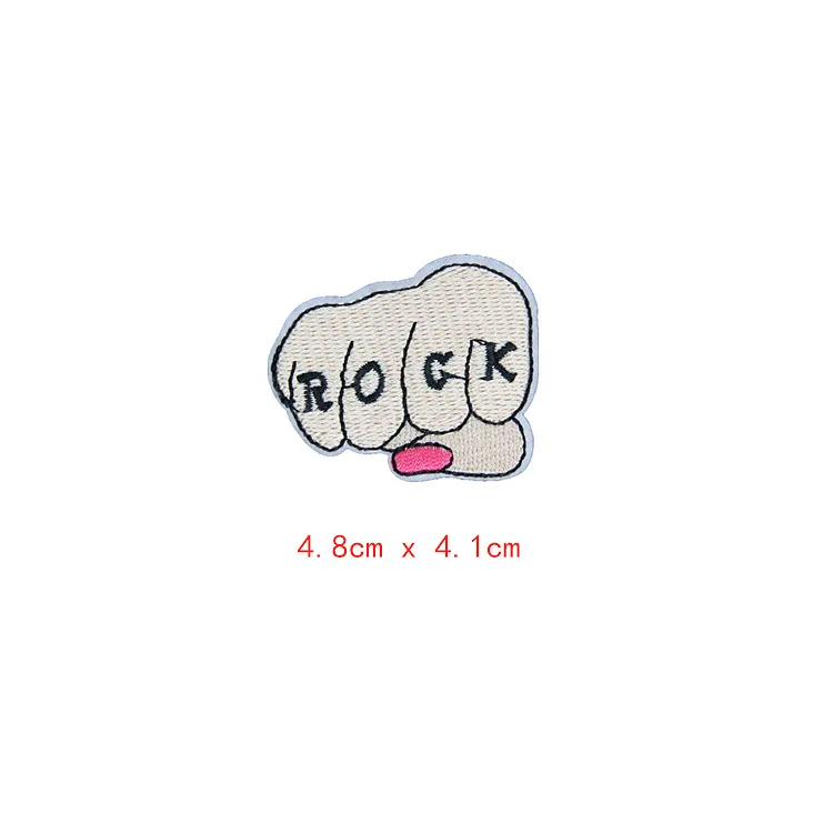 ROCK Fist Patches Clothing Applications Embroidered Stripes Badges Iron on Appliques Love Finger Gun Stickers for Clothes @D
ROCK Fist Patches Clothing Applications Embroidered Stripes Badges Iron on Appliques Love Finger Gun Stickers for Clothes @D