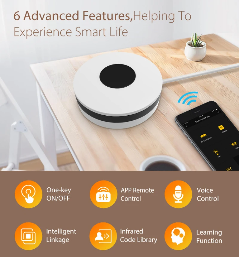Universal 2.4GHz Diy Smart Remote Controller USB WiFi IR Remote Control Support Working With Echo Google Home IFTTT Smart Home
Universal 2.4GHz Diy Smart Remote Controller USB WiFi IR Remote Control Support Working With Echo Google Home IFTTT Smart Home