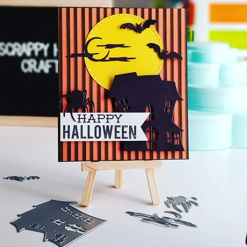 Halloween Bat Spider Haunted House Metal Cutting Dies for Scrapbooking and Cards Making Embossing Craft Dies
Halloween Bat Spider Haunted House Metal Cutting Dies for Scrapbooking and Cards Making Embossing Craft Dies