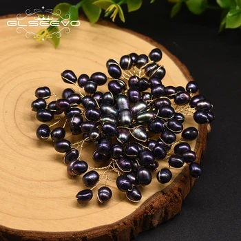 GLSEEVO Original Design Natural Fresh Water Baroque Pearls Snowflake Brooches For Women Wedding Girls Luxury Jewellery GO0332B 
GLSEEVO Original Design Natural Fresh Water Baroque Pearls Snowflake Brooches For Women Wedding Girls Luxury Jewellery GO0332B