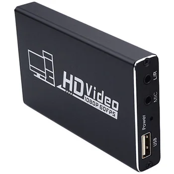 4K 1080P USB 2.0 Video Capture Card Video Grabber Box Streaming Adapter with 3.5mm Mic For PS4 Live Broadcasts Video Recording
4K 1080P USB 2.0 Video Capture Card Video Grabber Box Streaming Adapter with 3.5mm Mic For PS4 Live Broadcasts Video Recording