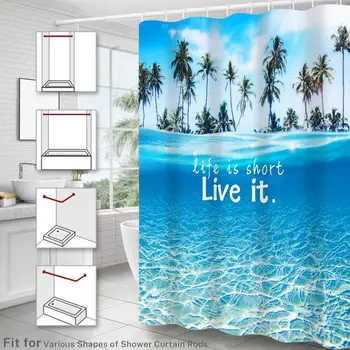 Shower Curtain Fabric Bathroom Decor Water Resistant Bath Curtains Set Anti-Moisture Polyester Fabric Curtain with 12 Hooks 180
Shower Curtain Fabric Bathroom Decor Water Resistant Bath Curtains Set Anti-Moisture Polyester Fabric Curtain with 12 Hooks 180