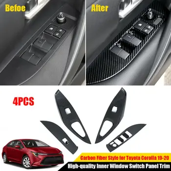 4pcs/Set Cover Carbon Fiber Trims Switch Panel Decoration Fit For Toyota Corolla
4pcs/Set Cover Carbon Fiber Trims Switch Panel Decoration Fit For Toyota Corolla