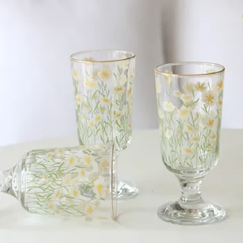 280ml Vintage Chrysanthemum Whiskey Shot Glass Tulips Snifter Gold Foil Milkshake Vodka Glass Cup Multi-purpose Wine Set Goblet 
280ml Vintage Chrysanthemum Whiskey Shot Glass Tulips Snifter Gold Foil Milkshake Vodka Glass Cup Multi-purpose Wine Set Goblet