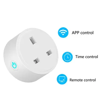 UK Plug 13A Wifi Smart Plug Power Switch Outlet Mini Home Electric Wireless Socket Timer On/Off Remote Control with Power Counti
UK Plug 13A Wifi Smart Plug Power Switch Outlet Mini Home Electric Wireless Socket Timer On/Off Remote Control with Power Counti