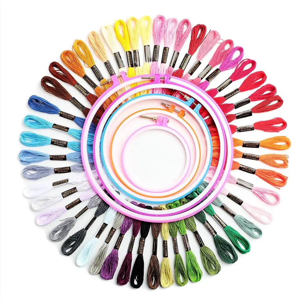 New Arrival 50/100 Color Cross Stitch Kit Embroidery Thread Cross Stitch Hoop Cross Stitch Thread Sewing Accessories
New Arrival 50/100 Color Cross Stitch Kit Embroidery Thread Cross Stitch Hoop Cross Stitch Thread Sewing Accessories